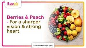 baby solid food recipes - berries and peach - baebis world