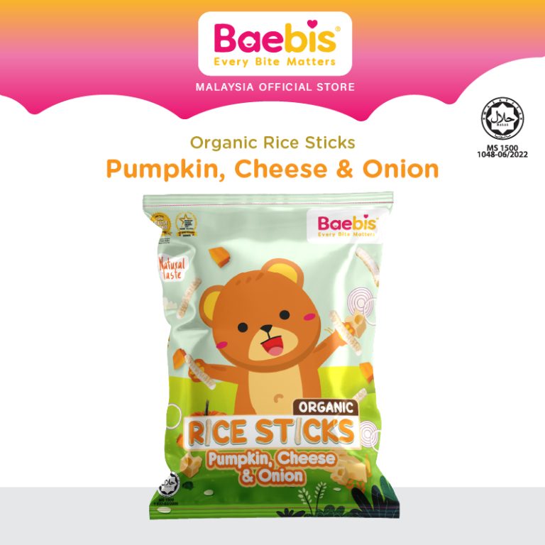 Organic Rice Stick (Pumpkin, Cheese & Onion)