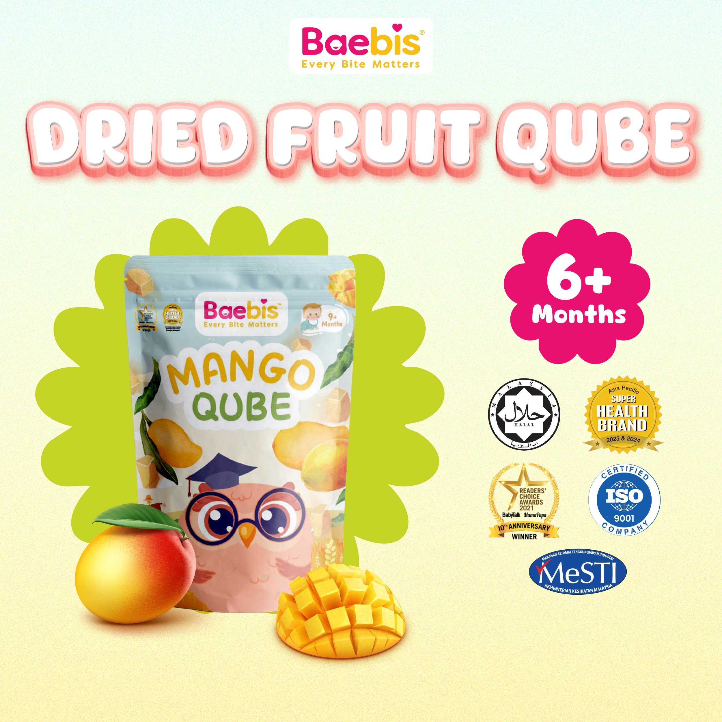 Dried Fruit Qube (Mango)