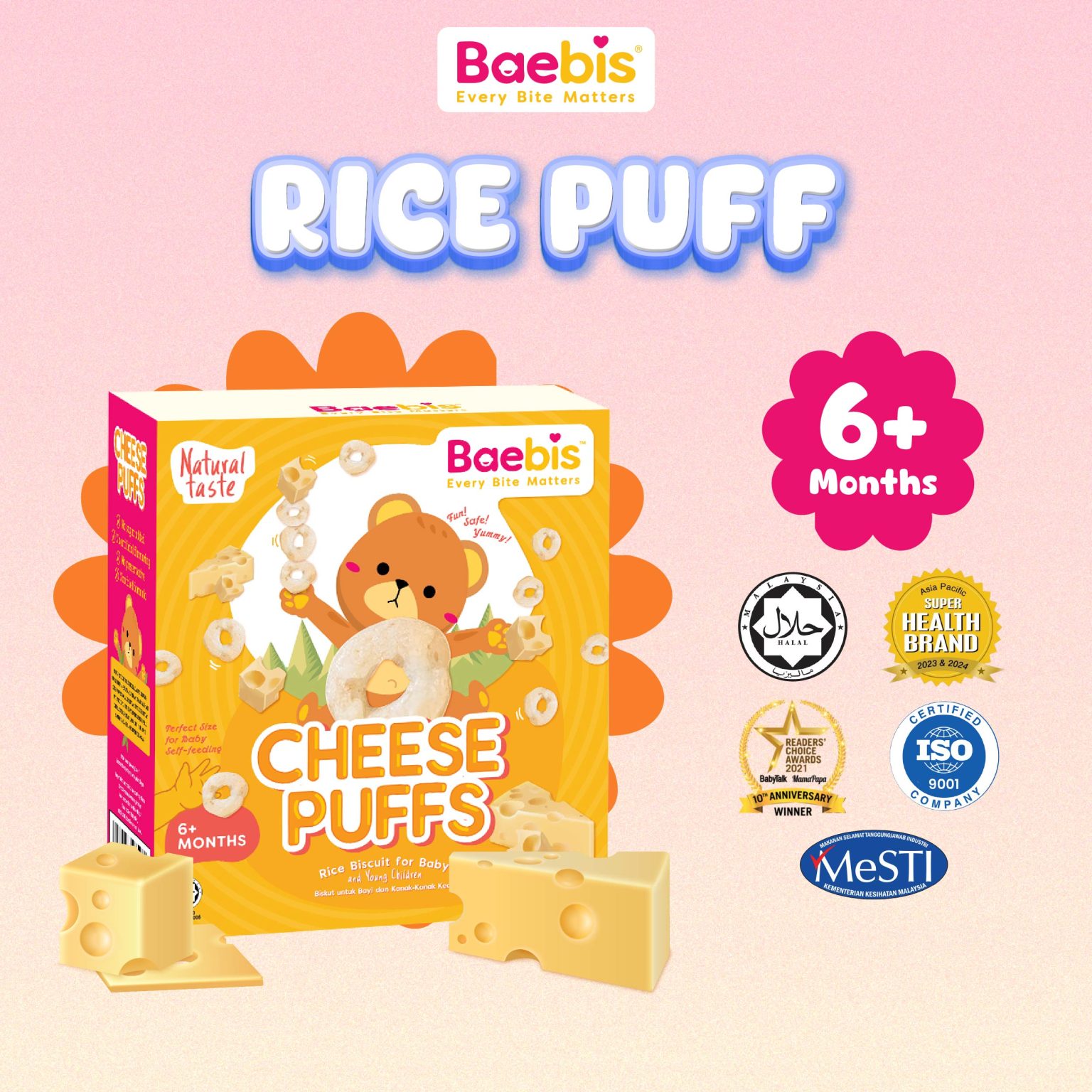 Cheese Rice Puffs - Baebis World