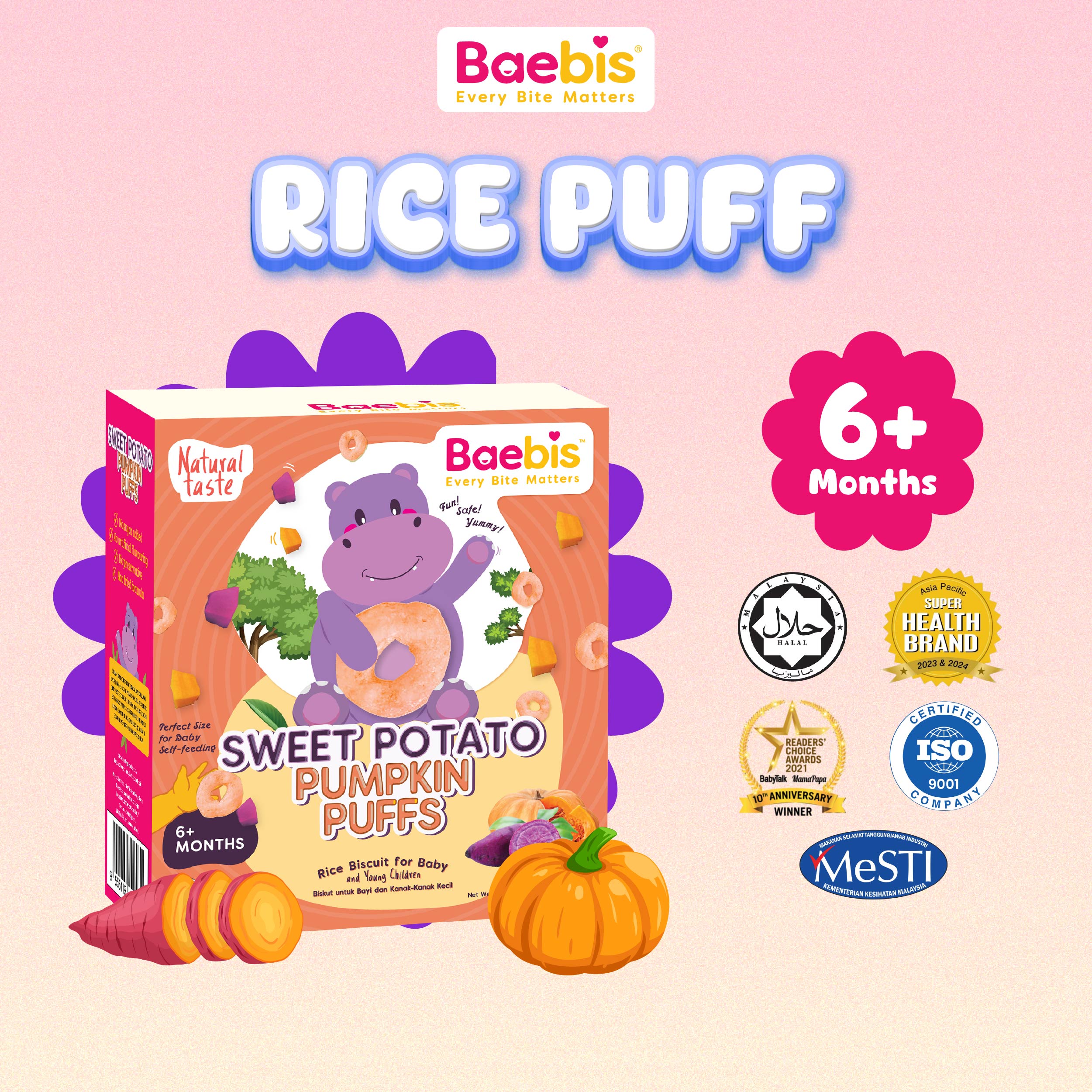 Sweet Potato Rice Puffs