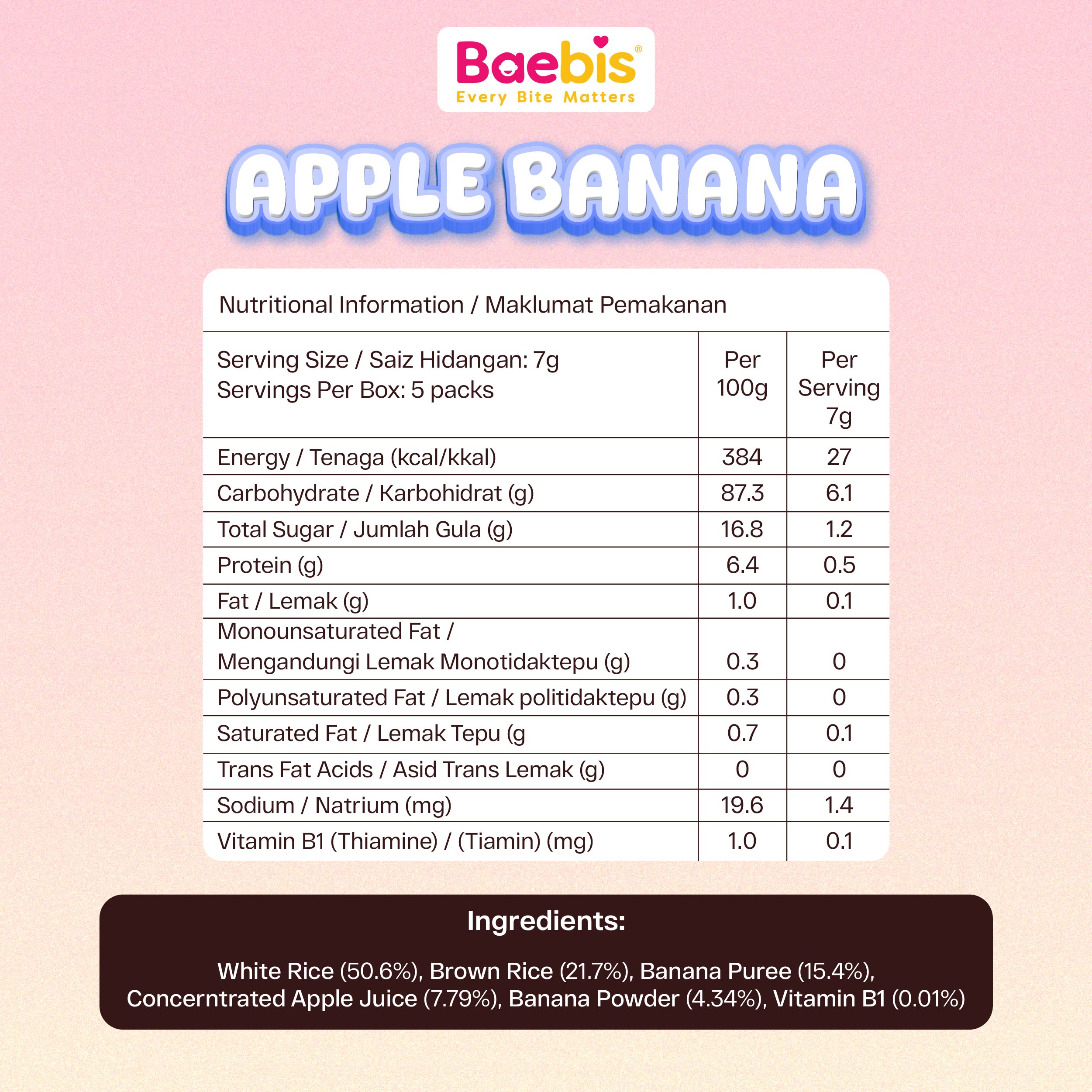 Apple & Banana Rice Puffs