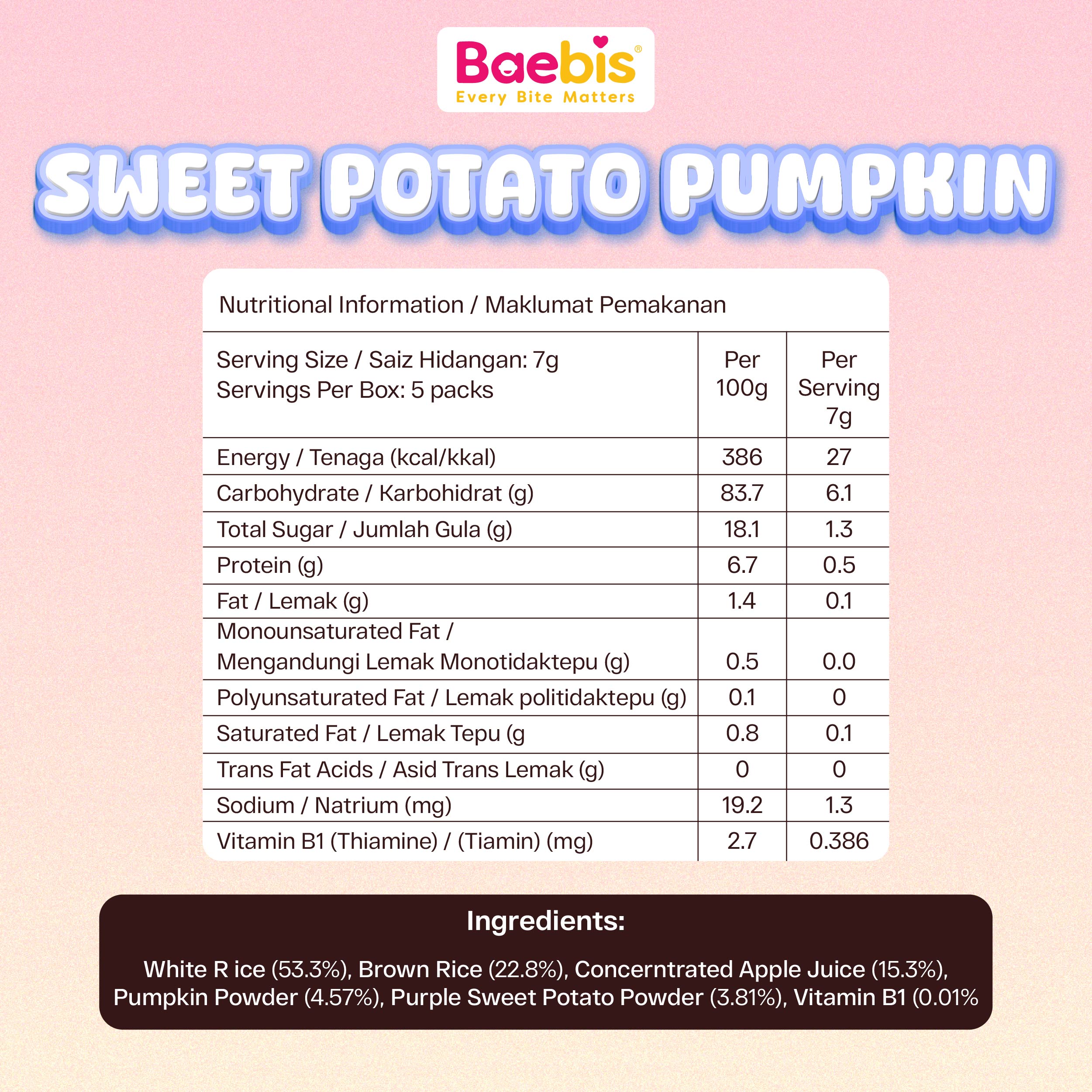 Sweet Potato Rice Puffs