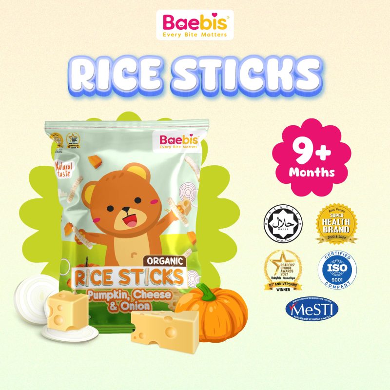 Organic Rice Stick (Pumpkin, Cheese & Onion)
