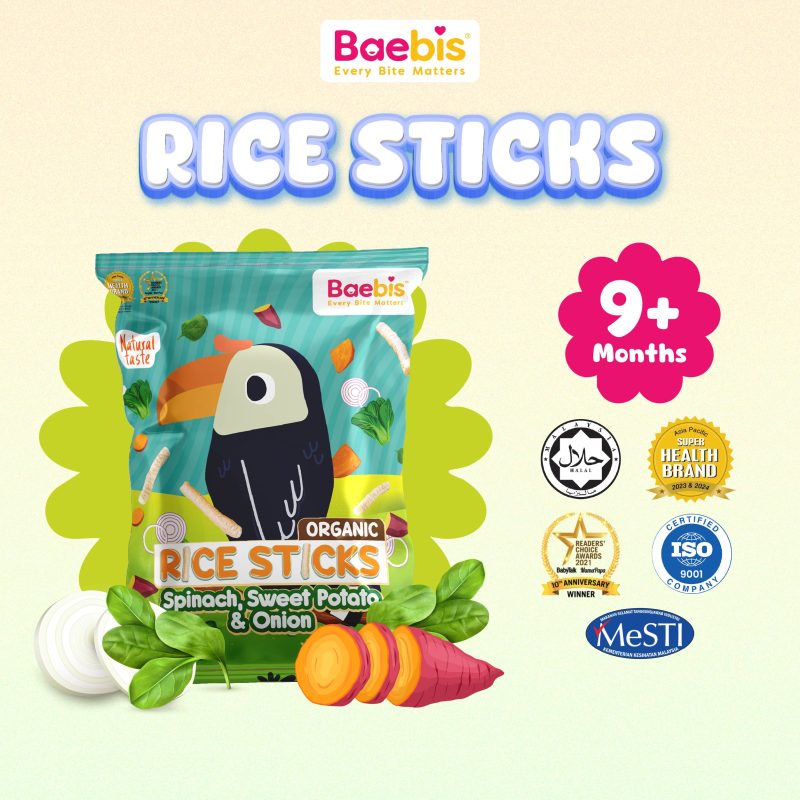 Organic Rice Stick (Spinach, Sweet Potato & Onion)